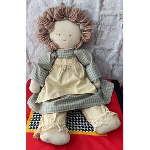 Vintage 90s Country Farmhouse Cloth Doll Country Creations Emma Doll